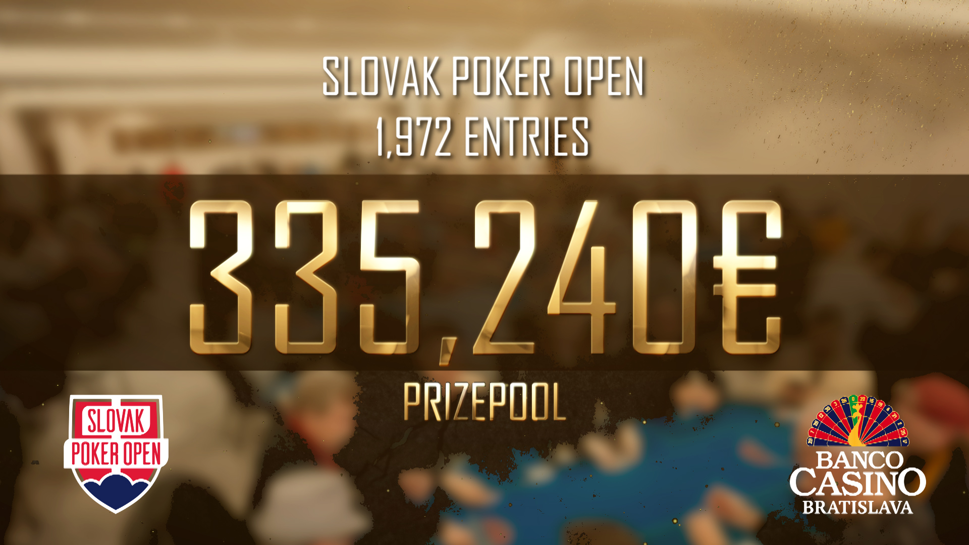 Slovak Poker Open hat einen neuen Rekord aufgestellt - 1.972 Entries, € 335.240 Preisgeld und für den Sieger steht € 61.400 bereit!