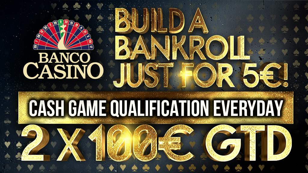Build a bankroll for cash game for 5€!