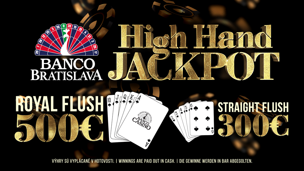 Cash Game High Hand Jackpot - gewinnen Sie täglich!