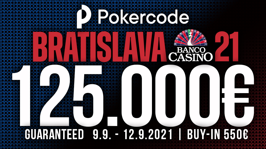 Pokercode s Main Eventom 125,000€ GTD a exkluzívnym highrollerom so vstupným 5,000€!