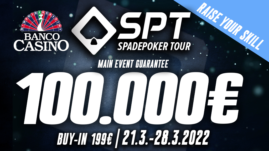 100,000€ GTD Spade Poker Tour in March!