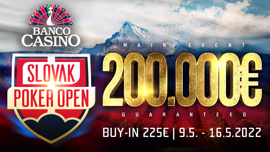 Slovak Poker Open Main Event 200.000€ GTD za 225€ odštartuje máj!