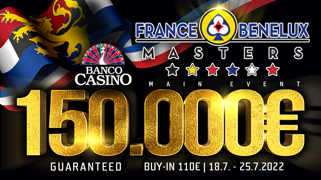 France – Benelux Masters Main Event prinesie 150.000€ GTD iba za 110€!