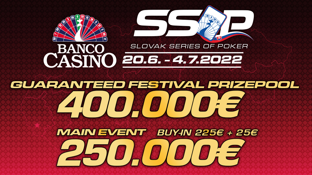 Slovak Series Of Poker je späť a to s celkovým garantovaným prizepoolom 400.000€!