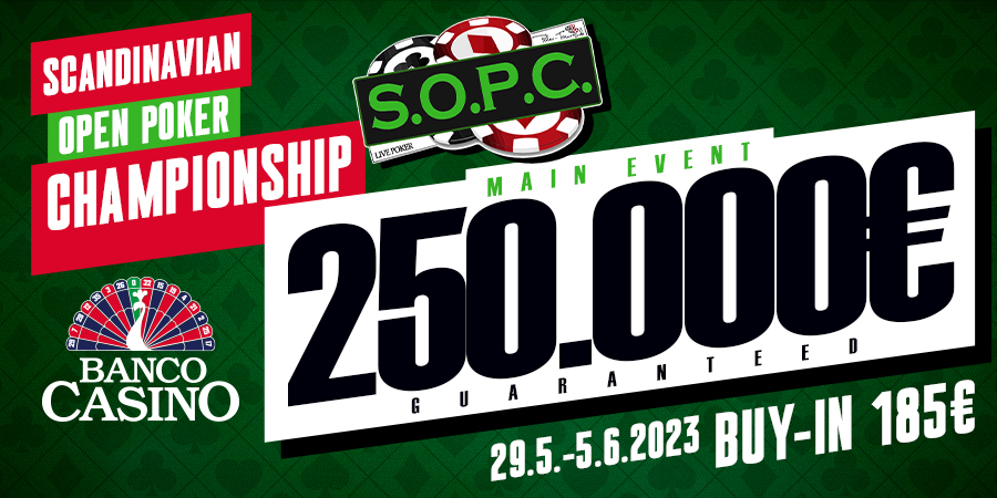 Scandinavian Poker Open Championship € 250.000 GTD für nur € 185!