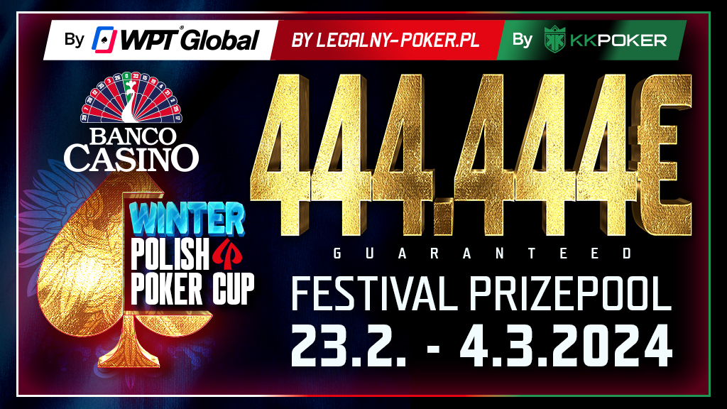 Winter Polish Poker Days v závere februára prinesú 444.444€ GTD!