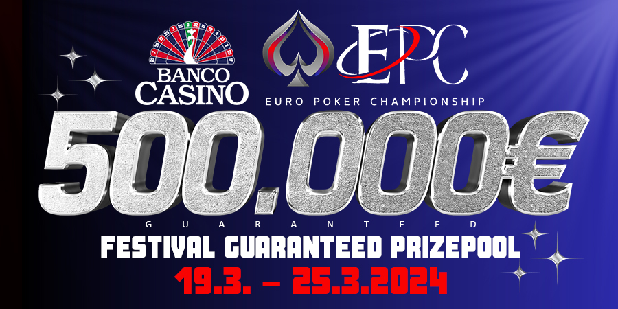 Euro Poker Championship s garanciou 500.000€ v závere marca!