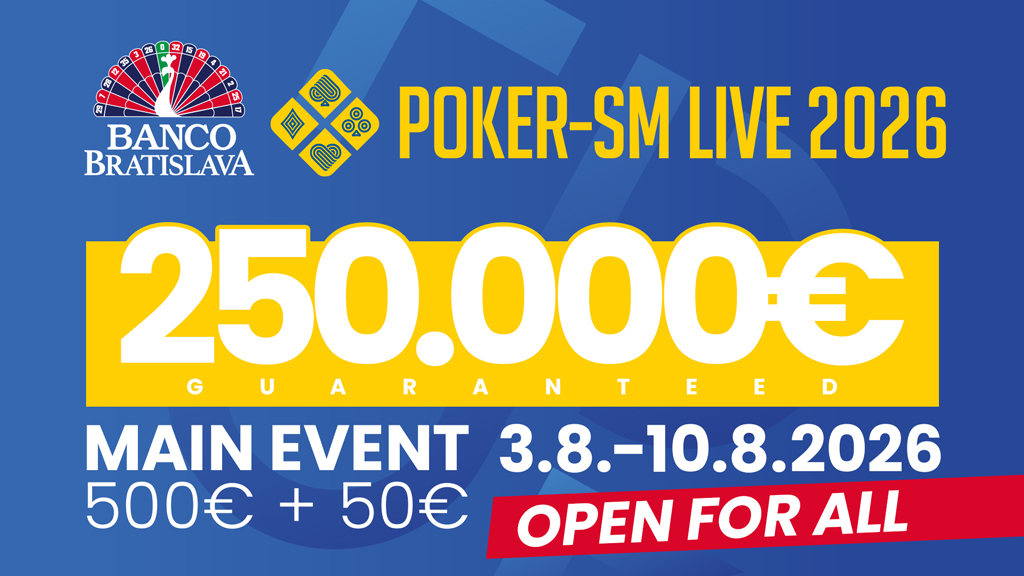 Švédske Pokrové Majstrovstvá sa vracajú do Banco Bratislava. Po prvýkrát s otvoreným Main Eventom Banco Championship 250.000€ GTD!