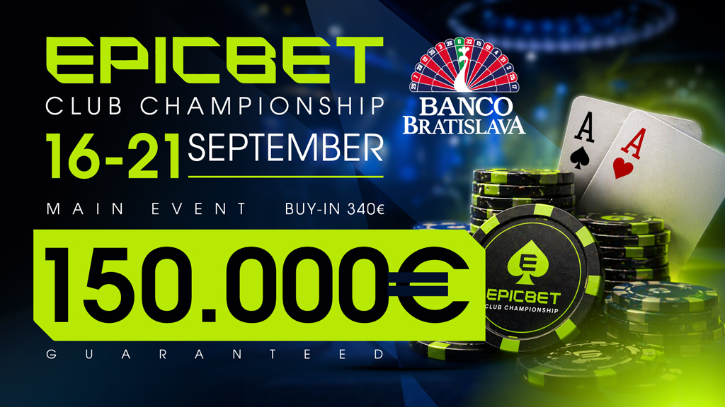EPICBET CLUB CHAMPIONSHIP prichádza prvýkrát do Banco Bratislava!