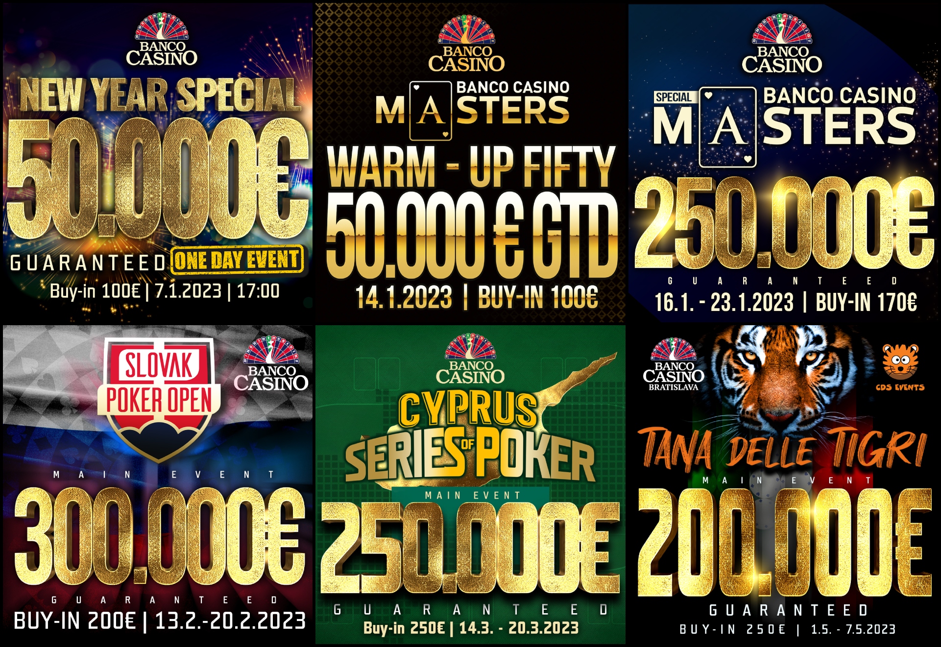 Úvodný týždeň v Banco Casino prinesie jednodňovú lahôdku 50.000€ GTD iba za 100€!