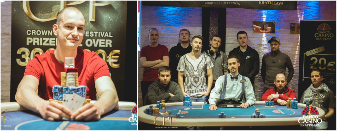 Tretím šampiónom Crown Poker Festival sa stal Kajo Masarovič za 12,264€!