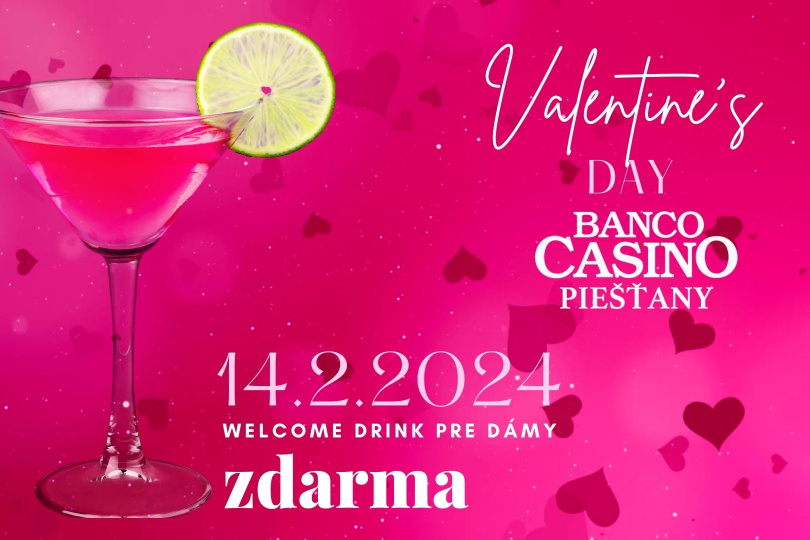  Valentínsky večer v Banco Casino Piešťany
